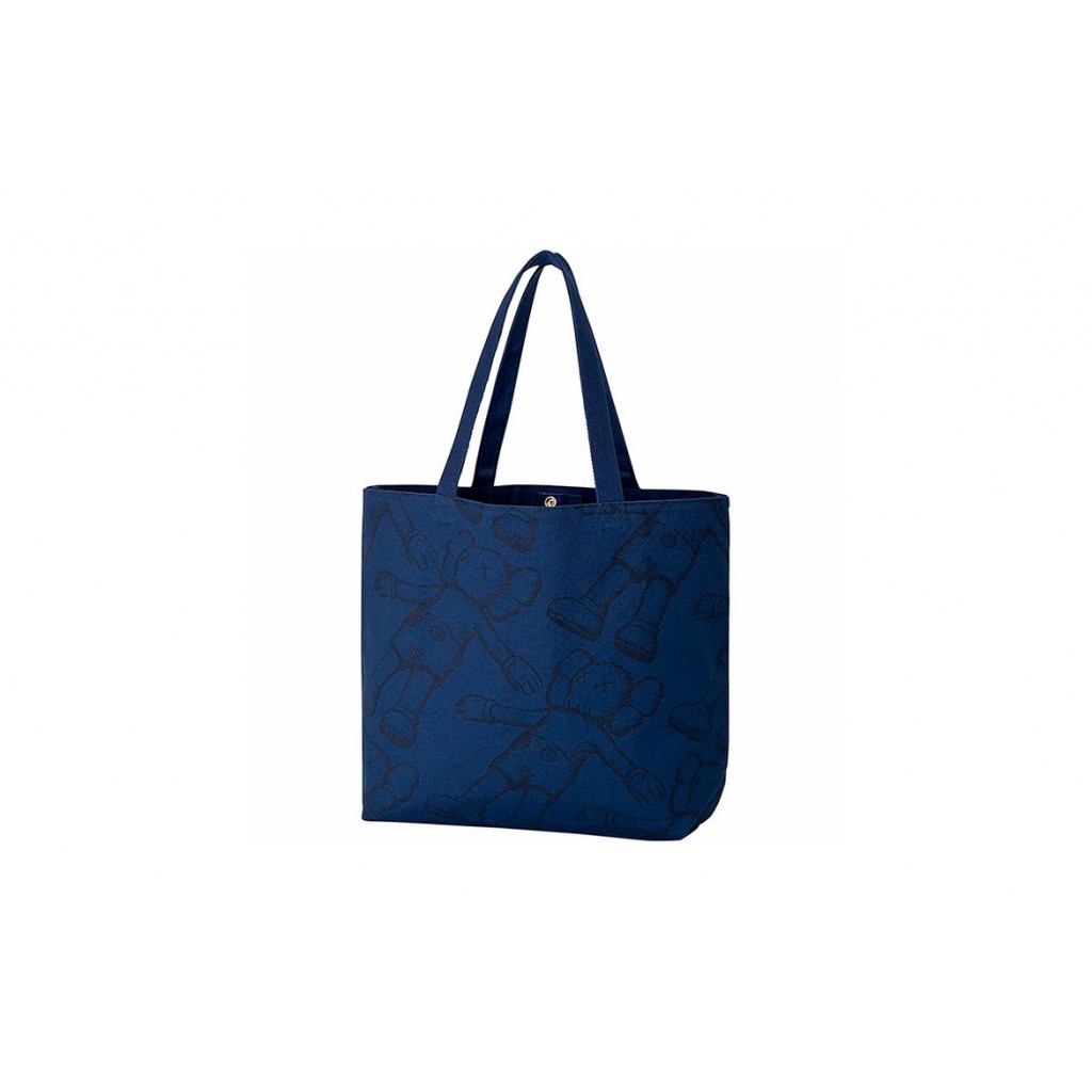 Kaws X Uniqlo Blue Tote Bag by Youbetterfly